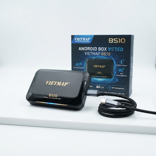 Android Box Vietmap BS10 - RAM 8GB / 128GB Bản Đồ Cảnh Báo Realtime